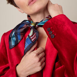 LINEWORK skjerf, lime/blå, Bella Ballou