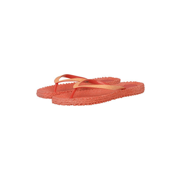 CHEERFUL01 Flip Flop With Glitter, hot orange, Ilse Jacobsen Hornb&aelig;k