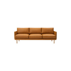 Emo 3-seter sofa, Dakar Cognac/naturoljet eik, Bruunmunch Furniture