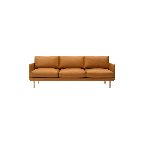 Emo 3-seter sofa, Dakar Cognac/naturoljet eik, Bruunmunch Furniture