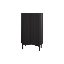 Loud tall cabinet, black painted oak, Northern