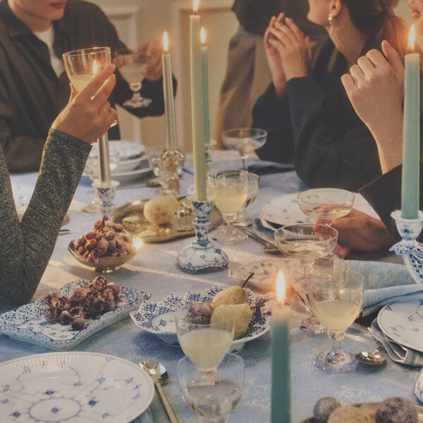 Musselmalt Helblonde rektangul&aelig;r fat, Royal Copenhagen