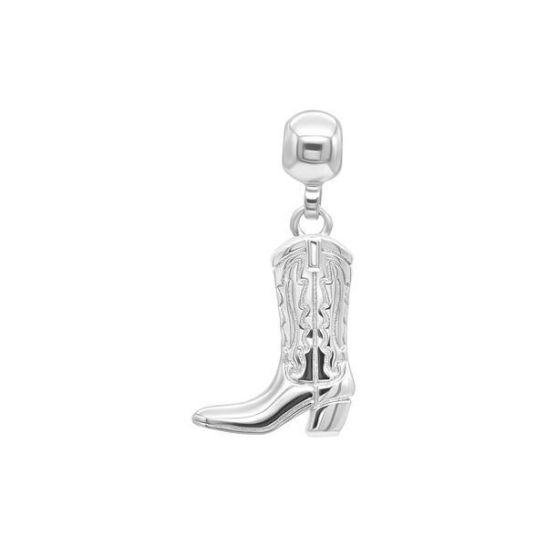 Boot Charm, silver, WHO IS SHE