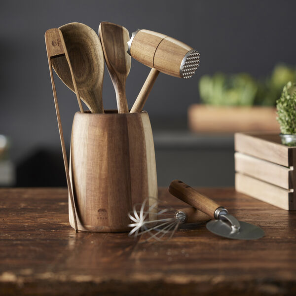 Skje firkantet, brun, HOLM