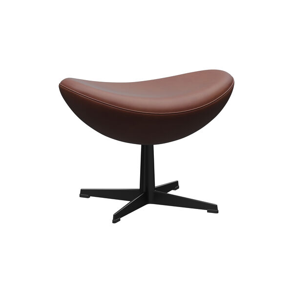&AElig;GGET&trade; 3127 fotskammel 150Y anniversary, chestnut/svart, Fritz Hansen
