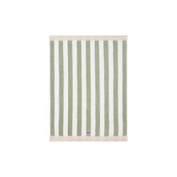 Block Striped h&aring;ndkle, vintage green/white/moonbeam, Lexington