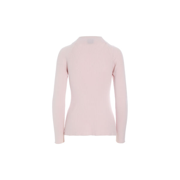 Bloom ribbestrikket blusse, pale pink, BITTE KAI RAND