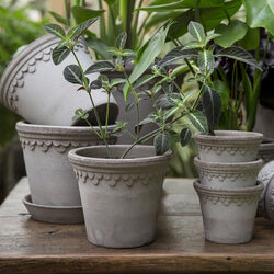 Københavner RAW krukke med underfat, grey, Bergs Potter