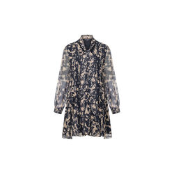 HALLIE CRINKLE CHIFFON DRESS, yellow multi, French Connection