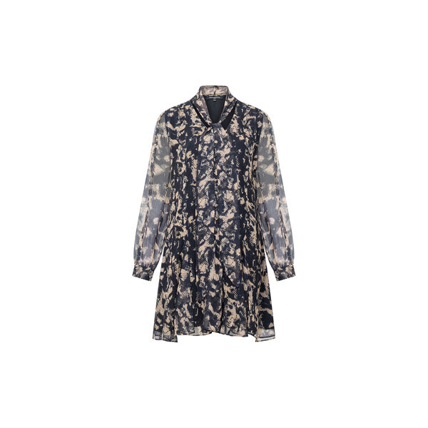 HALLIE CRINKLE CHIFFON DRESS, yellow multi, French Connection