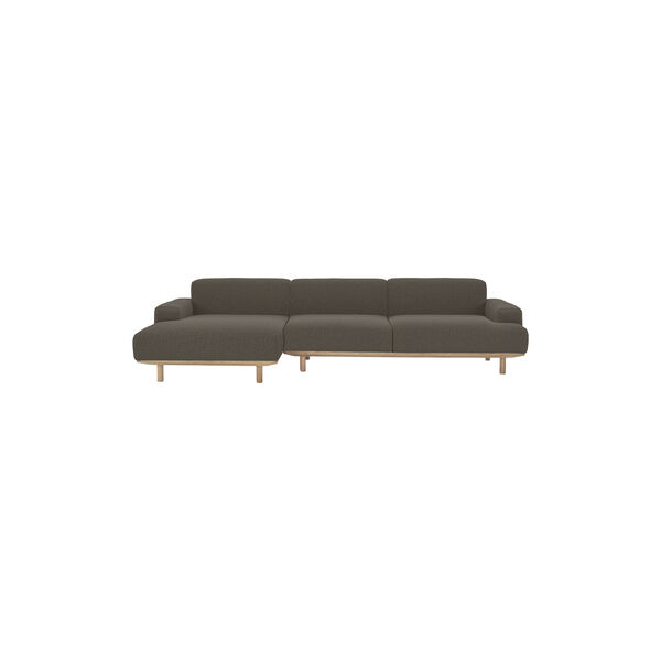 Reason 2-seter sofa med sjeselong, Crush 040, Bruunmunch Furniture