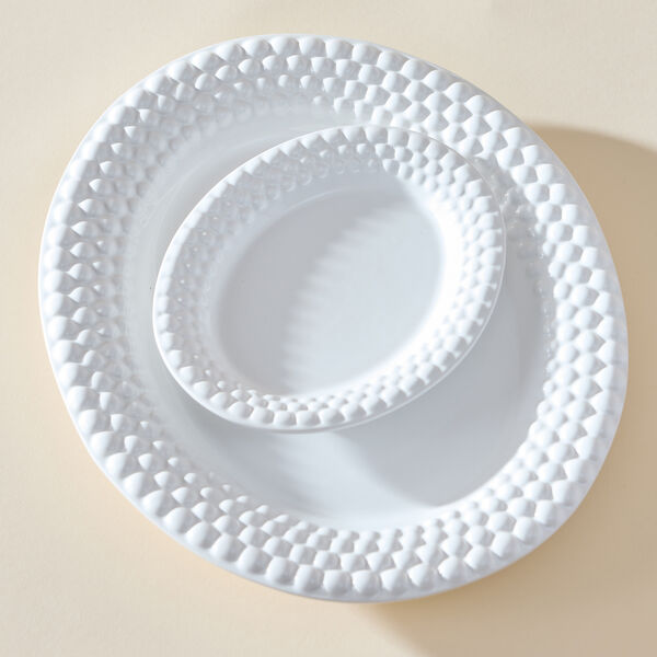 Bubbles tallerken 20x16 cm, white Bubbles tallerken 20x16 cm, white, Mateus