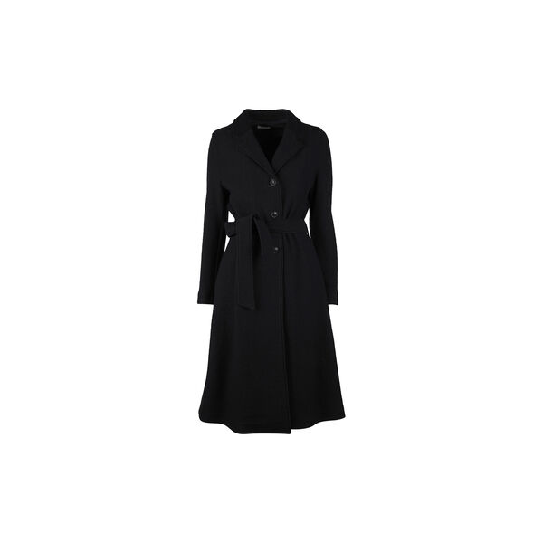 Knit Long Coat, black, Stenströms