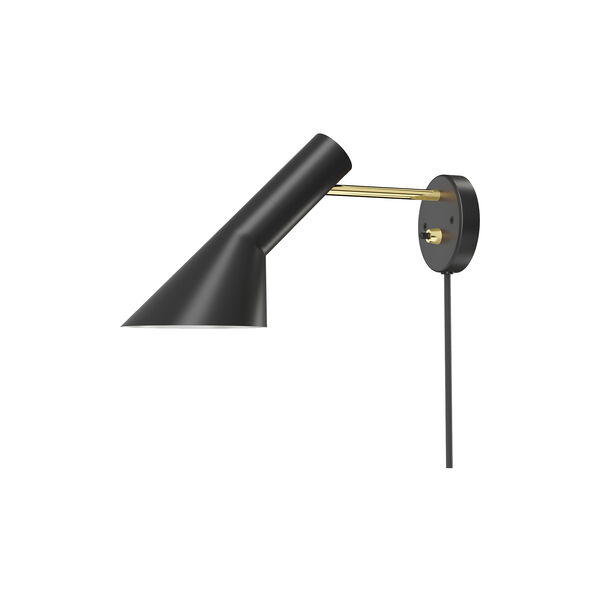 AJ vegglampe, brass/black, Louis Poulsen