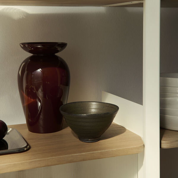 Momento JH47 Vase, red brown Momento JH47 Vase, red brown, &Tradition