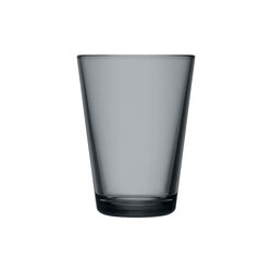 Kartio drikkeglass 2 stk., m&oslash;rk gr&aring;, Iittala