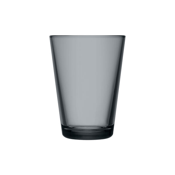 Kartio drikkeglass 2 stk., m&oslash;rk gr&aring;, Iittala