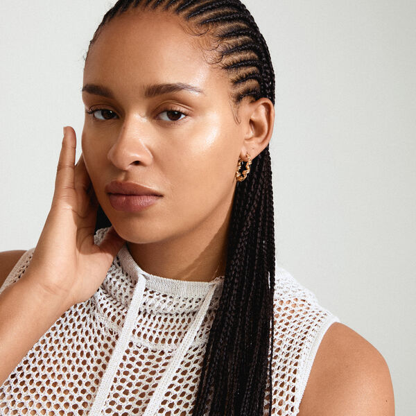 LARISA &oslash;reringer, gullbelagt, Pilgrim