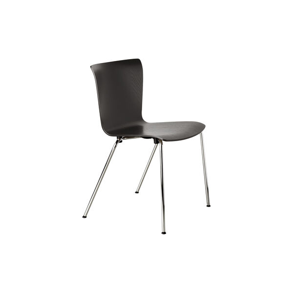 Vico Duo&trade; VM110  spisebordsstol, svartmalet ask/krom, Fritz Hansen