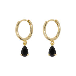 Elvira - Droplet Crystal Hoop &oslash;reringer, gull, timi of Sweden