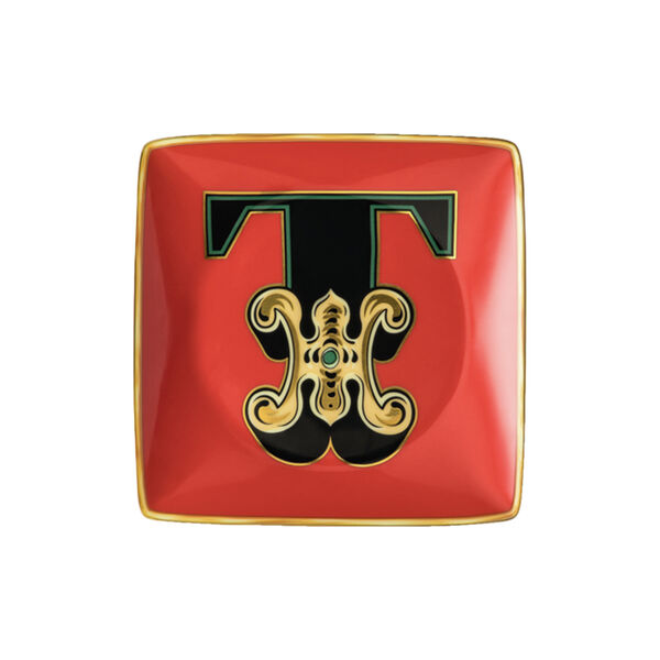 Versace Alphabet tallerken T, Rosenthal x Versace