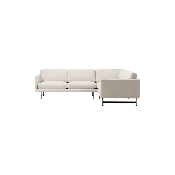 562D Calmo Elements Sofa, Ecriture 0210/black steel, Fredericia Furniture