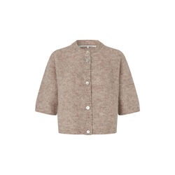 Andrea Knit Rib Cardigan, lighti beige melange, Second Female