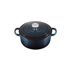 Signature st&oslash;pejern rund gryte &Oslash; 20 cm, nuit, Le Creuset