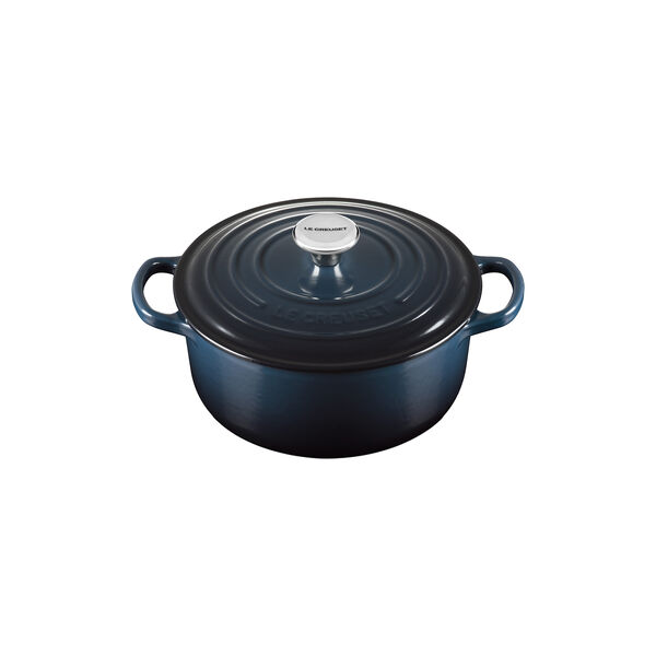 Signature st&oslash;pejern rund gryte &Oslash; 20 cm, nuit, Le Creuset