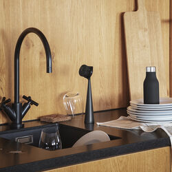 Oppvaskb&oslash;rste nylon, sort, Eva Solo