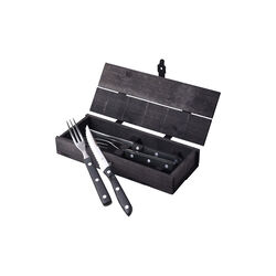 Old Famer bestikkeske, sort, 4 deler, Gense