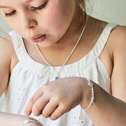 Bloom Mini Armbånd med blomst, solgul, Th. Marthinsen