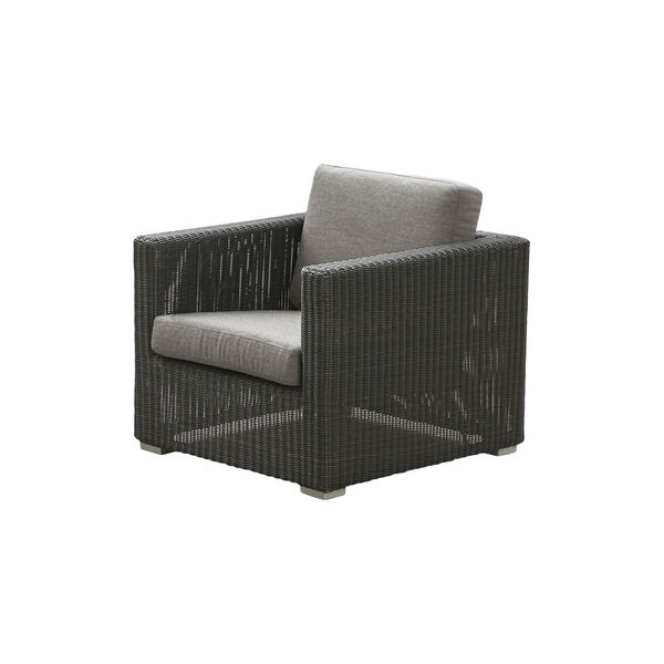 Chester loungestol, graphite/taupe, Cane-line