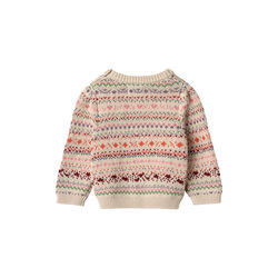 Jaquard Pullover Olga, 9042 multi, Wheat