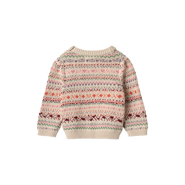 Jaquard Pullover Olga, 9042 multi, Wheat