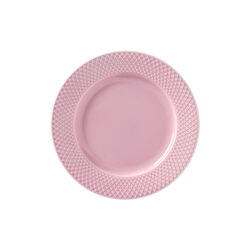 Rhombe Color lunsjtallerken Ø 21 cm, rosa, Lyngby Porcelæn