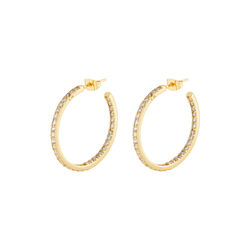 Serena Hoops, clear, Crystal Haze