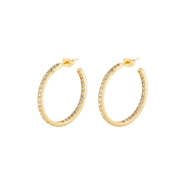 Serena Hoops, clear, Crystal Haze