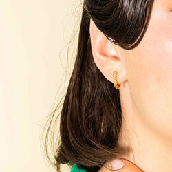 RIDLE HOOP ØRERINGE, gullbelagt, House of Vincent