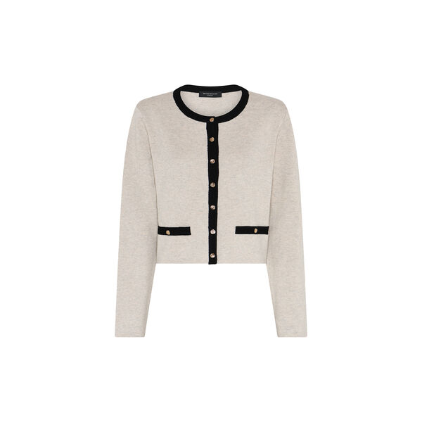 AnemoneBBFreias knit cardigan, sand melange, Bruuns Bazaar