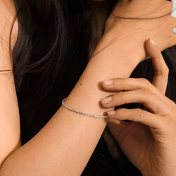 ARASH krystallarmbånd, sølvbelagt, Pilgrim