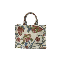 Anniken spring flower tote small, ruby/blue, Kitty Sablu