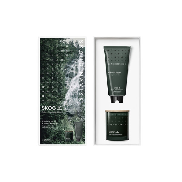 SKOG Scented Candle & Hand Cream Giftset, Skandinavisk