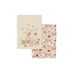 Mummi Kj&oslash;kken H&aring;ndkle sett 50x70 Husarbeid, Moomin Arabia