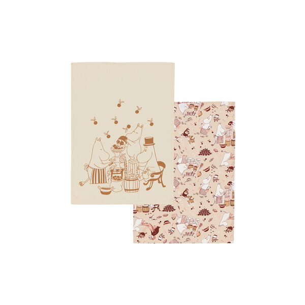 Mummi Kj&oslash;kken H&aring;ndkle sett 50x70 Husarbeid, Moomin Arabia