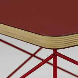Occasional Table LTR, dark brick/classic red Occasional Table LTR, dark brick/classic red, Vitra