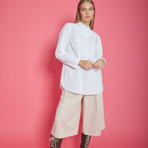 Skjorte Long Back, hvit, Ilse Jacobsen Hornbæk