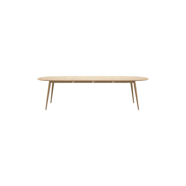 PLAYdinner Lamé Dining Table with Extension incl. 2 Extension Leaves, white oiled oak, Bruunmunch Furniture