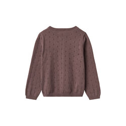 Knit Cardigan Maia, 2378 plum, Wheat