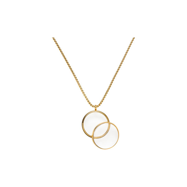 Lume Langt halsskjede medium, gull, Hadeland Glassverk